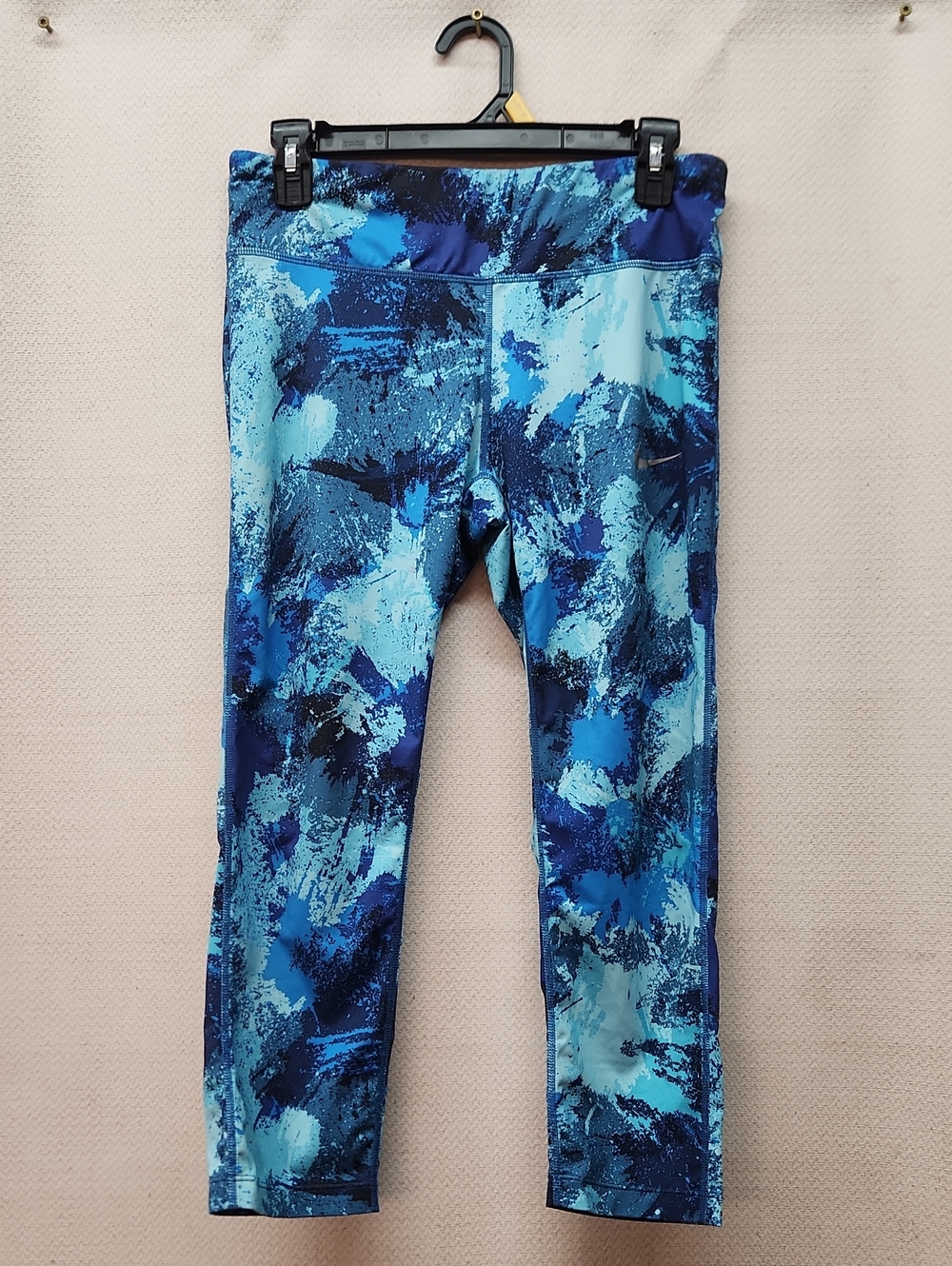 Nike Blue Abstract Print Leggings